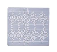 MISHITI Serpent Pendentif Boucle d'oreille Résine Moules Serpent Serpent Silicone Époxy Résine Moules Outils