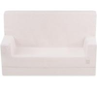MISIOO Canapé de jeu pour enfants avec accoudoirs - Canapé pour enfants - Canapé Lit - Facile à nettoyer - Portable et léger pour la chambre d'enfant - Boucle - Crème