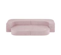 MISIOO Canapé de jeu pour enfants - Blocs de construction en mousse - 125 x 170 cm - Canapé polyvalent en velours côtelé souple - Parfait pour jouer et se détendre - Idéal pour une chambre d'enfant