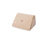 MISIOO FOLDIE - Coussin de Lecture - Velours Coussin Triangulaire en Mousse - Elegant Coussin pour la Chambre d'enfant - Complément Idéal du Matelas Pliable - 60x50x36 cm - Or