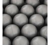 MISIOO Lot de 50 balles pour bébé à partir de 1 an - 6 cm - Sans danger et non toxique - Résistant aux chocs - Couleur argentée - Parfait pour le plaisir des enfants - Jeu de piscine à balles