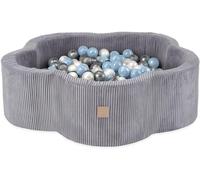 MISIOO Piscine à balles Fleur/Nuage pour bébés et enfants - 95x30cm - Tissu de haute qualité - Piscine à balles bébé dès 1 an - 200 balles
