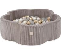 MISIOO Piscine à balles Fleur/Nuage pour bébés et enfants - 95x30cm - Tissu de haute qualité - Piscine à balles bébé dès 1 an - 200 balles