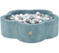 MISIOO Piscine à balles Fleur/Nuage pour bébés et enfants - 95x30cm - Tissu de haute qualité - Piscine à balles bébé dès 1 an - 200 balles