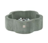 MISIOO Piscine à balles, motif fleur/nuage, pour bébés et enfants, 95 x 30 cm, tissu de qualité supérieure, piscine à balles, pour bébé à partir de 1 an, 200 balles, parfaite pour les tout-petits et