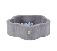 MISIOO Piscine à balles, motif fleur/nuage, pour bébés et enfants, 95 x 30 cm, tissu de qualité supérieure, piscine à balles, pour bébé à partir de 1 an, 200 balles, parfaite pour les tout-petits et