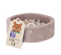 MISIOO Piscine à balles pour bébé - Piscine à balles de qualité supérieure pour Enfant à partir de 1 an - 90 x 30 cm - avec 200 balles - Matériaux de qualité supérieure - Parfaite pour Le Plaisir et
