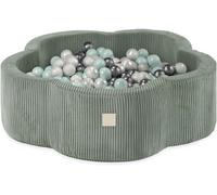 MISIOO Piscine à balles pour enfants 95x30 cm - 400 balles (6cm) - Jouets pour bébés à partir de 1 an - Parfait pour les jeunes enfants et le plaisir de jouer
