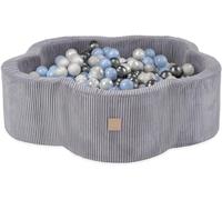 MISIOO Piscine à balles pour enfants 95x30 cm - 400 balles (6cm) - Jouets pour bébés à partir de 1 an - Parfait pour les jeunes enfants et le plaisir de jouer