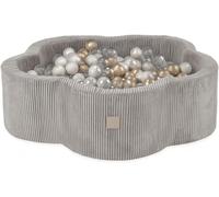 MISIOO Piscine à balles pour enfants 95x30 cm - 400 balles (6cm) - Jouets pour bébés à partir de 1 an - Parfait pour les jeunes enfants et le plaisir de jouer