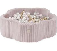 MISIOO Piscine à balles pour enfants 95x30 cm - 400 balles (6cm) - Jouets pour bébés à partir de 1 an - Parfait pour les jeunes enfants et le plaisir de jouer