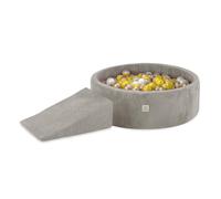 MISIOO Piscine à balles pour Enfants, avec Blocs de Construction en Mousse, 200 balles pour Aire de Jeux d'intérieur, Jeu sûr et créatif pour bébé