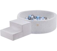 MISIOO Piscine à balles pour enfants avec blocs de construction en mousse - 200 balles pour l'aire de jeux intérieure - Jeu sûr et créatif pour les bébés