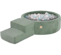 MISIOO Piscine à balles pour enfants avec blocs de construction en mousse - 200 balles pour l'aire de jeux intérieure - Jeu sûr et créatif pour les bébés