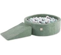 MISIOO Piscine à balles pour enfants avec blocs de construction en mousse - 200 balles pour l'aire de jeux intérieure - Jeu sûr et créatif pour les bébés