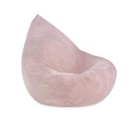 MISIOO Pouf en velours côtelé de qualité supérieure, ergonomique, pour enfant à partir de 12 mois, pouf confortable pour chambre d'enfant, avec rembourrage léger en polystyrène