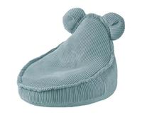 MISIOO Pouf Huggy Bear - Fauteuil pour Enfant en Velours Côtelé - Idéal pour la Chambre - Facile à Laver - Léger et Élégant - 68 x 45 cm - Bleu