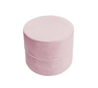 MISIOO Pouf Rond pour Enfant - Meubles de Chambre d'enfant - en Velours - Mousse - Meubles pour Enfants - Facile à Laver - Léger et élégant - 40 x 40 x 30 cm - Rose