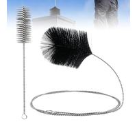 MISIQIMA 2 Pièces Kit Ramonage Cheminée 30.5 cm / 200 cm, Nettoyage pour Tuyau de Poêle, Hérisson Ramonage pour Nettoyer Les Cheminées, Les Conduits D'évacuation, Les Poêles