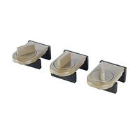 Miskall 3 pièces serrures de fenêtre coulissantes serrure de sécurité en alliage d'aluminium pour maison chambre salle de bain bureau