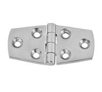 Miskall 6 Hole Door Hinge, Mirror Polished 316 Stainless Steel Marine Hinges for Boat 76x38mm