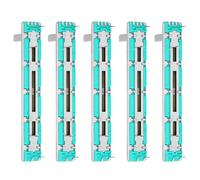 Miskall B10K Slide Potentiometer, 5PCS 75mm Linear Double Potentiometer, Logarithmic Volume Control Fader for Guitar, Electronic Mixer, Keyboard, Audio Equipment