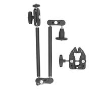 Miskall Bras articulé réglable, Support de caméra de téléphone, Rotation à 360 degrés, Acier Inoxydable, Alliage d'aluminium, 57 cm, Extensible, Photographie, DSLR, Diffusion en Direct