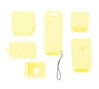 Miskall Étui de Protection en Silicone pour Appareil Photo de Poche, Housse de Caméra de Poche à Position Précise du Trou Souple et Durable pour OSMO Pocket 3 Voyage Randonnée Activités (Yellow)