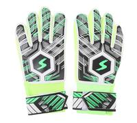 Miskall Gants de Gardien de But de Football pour Enfants, Gants de Football en Latex résistants aux collisions pour Les matchs d'entraînement de Protection des Doigts, 1 Paire en Nylon PU (6#)