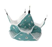 Miskall Hamac Suspendu pour Animaux de Compagnie, Confortable, 3 Couches, Petit lit pour Animaux de Compagnie, cochons d'Inde, Lapins, furets
