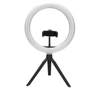 Miskall Kit de lumière de Remplissage d'anneau LED à intensité Variable avec Support de téléphone Portable trépied pour Le Maquillage de Photographie