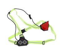 Miskall Lampe de Poitrine Rechargeable, Lampe de Course USB avec Bande réglable pour Course de Nuit, Cyclisme, Camping, Alpinisme, Caoutchouc ABS, Batterie 2000 mAh