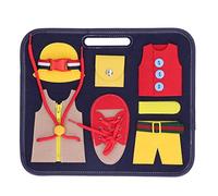 Miskall Montessori Busy Board Sensory Board, Toddler Activity Board Safe Felt Material Color Cognition Hand Eye Coordination Fine Motor Skills Development Toy for Kids Ages Over 3 Years