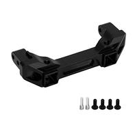 Miskall RC support de pare-chocs avant de protection en alliage d'aluminium support de pare-chocs de voiture RC pour Traxxas 1/10 chenille (Noire)