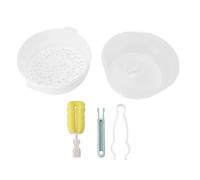 Miskall Sac de biberon, stérilisateur à Vapeur pour Micro-Ondes, Compact et Portable, matériau PP Thermique pour la Maison, Les Voyages et l'extérieur