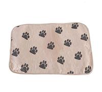 Miskall Tapis de Pipi pour Chien, Tapis d'urine de lit de Coussin de Pipi de Chien imperméable réutilisable pour Chiens de Compagnie Chats(40 * 60cm -Brun)