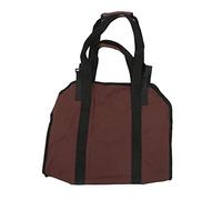 Miskall Transporteur de bois de chauffage en tissu Oxford, sac de transport portable pour bois de chauffage, fourre-tout de camping multifonction pliable avec poignée épaisse pour le (Brun)