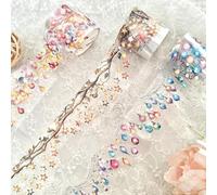 Miskepaa Autocollants Scrapbooking & Lighting, 3 Rolls PET Washi Tape Set, Accessoires pour Scrapbooking, Journalisme et DIY