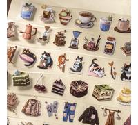 MisKepaa Lot de 6 rouleaux d'autocollants pour scrapbooking, pré-découpé, Washi Tape pour journal, diaries, scrapbooking, journal indésirable, cadre photo, bricolage (Leisure Time)