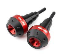 MISKYN Cadre De Protection Contre Les Chutes De Moto, Carénage Coulissant, Protection Anti-Crash, pour Suzuki GSR400 GSR600 GSR750 GSR 600 750 Moteur (Couleur : Red)