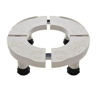 MiSMiAO Base de climatisation cylindrique, support de base circulaire avec 4 pieds en acier inoxydable, mobilier cylindrique, diamètre réglable, large gamme d'applications[13-16cm]
