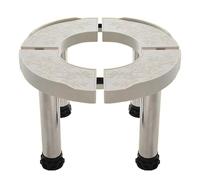 MiSMiAO Base de climatisation cylindrique, support de base circulaire avec 4 pieds en acier inoxydable, mobilier cylindrique, diamètre réglable, large gamme d'applications[28-31cm]
