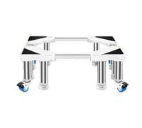 MiSMiAO Base de réfrigérateur mobile,8 pieds 4 roues avec frein,base de séchoir universel support de réfrigérateur réglable,base mobile unique pour le séchoir de réfrigérateur[25cm]