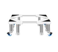 MiSMiAO Base de réfrigérateur mobile,8 pieds 4 roues avec frein,base de séchoir universel support de réfrigérateur réglable,base mobile unique pour le séchoir de réfrigérateur[20cm]