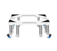 MiSMiAO Base de réfrigérateur mobile,8 pieds 4 roues avec frein,base de séchoir universel support de réfrigérateur réglable,base mobile unique pour le séchoir de réfrigérateur[30cm]