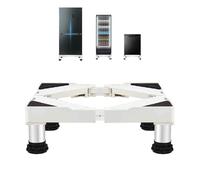 MiSMiAO Base multifonction pour appareils statiques, chariot élévateur universel, base réfrigérateur, 4 pieds robustes, hauteur de largeur réglable, blanc, large gamme d'applications[14-17cm]