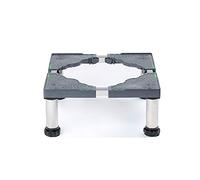 MiSMiAO Support de machine à laver avec socle réglable 45-70 cm pour séchoir en acier inoxydable Réfrigérateur, machine à laver, 4 pieds