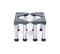 MiSMiAO Support de machine à laver avec socle réglable 45-70 cm pour séchoir en acier inoxydable Réfrigérateur machine à laver 8 pieds