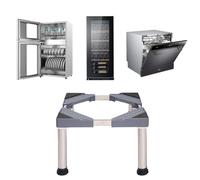 MiSMiAO Tabouret pour réfrigérateur, 40 cm, support pour réfrigérateur, lave-vaisselle, congélateur, armoire de cuisine, appareils ménagers statiques, espace de rangement (gris)