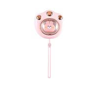 MISNODE Chauffe-mains Rechargeable Électrique Patte de Chat Mignon pour Main 2400mAh Portable Chauffe-mains USB Chauffage d'Hiver pour Homme et Femme Rose